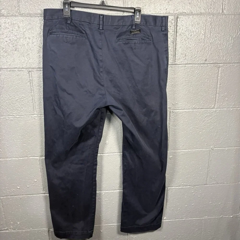 Banana Republic Emerson Chino Mens 38x32 Navy Blue Straight Leg Pants